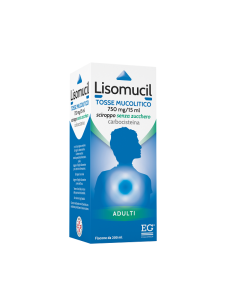 Lisomucil sciroppo tosse mucolitico adulti senza zucchero