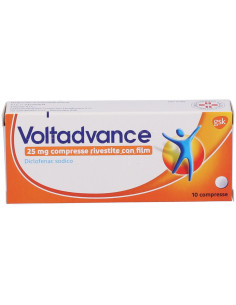 Voltadvance diclofenac 25mg antinfiammatorio 10 compresse