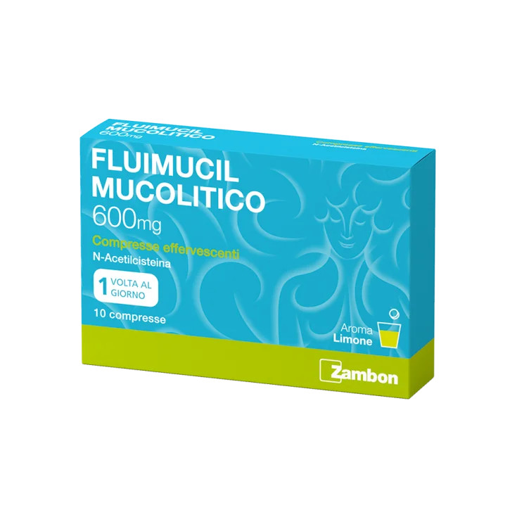 Fluimucil mucolitico 10 compresse effervescenti 600mg