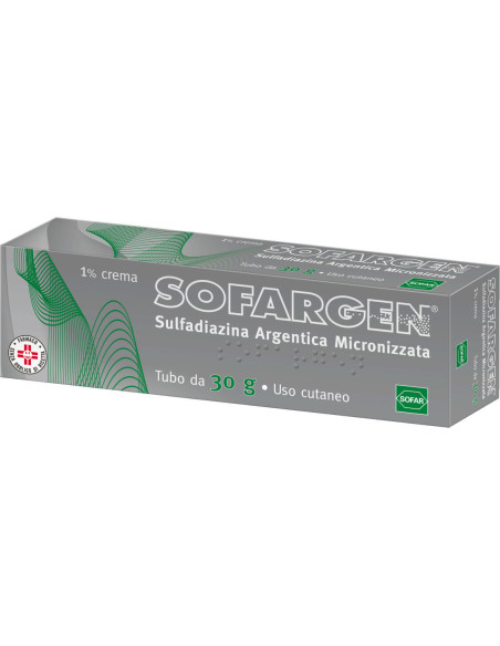 Sofargen crema sulfadiazina ustioni 1% 30g