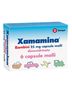 Xamamina bambini 25mg 6 capsule molli
