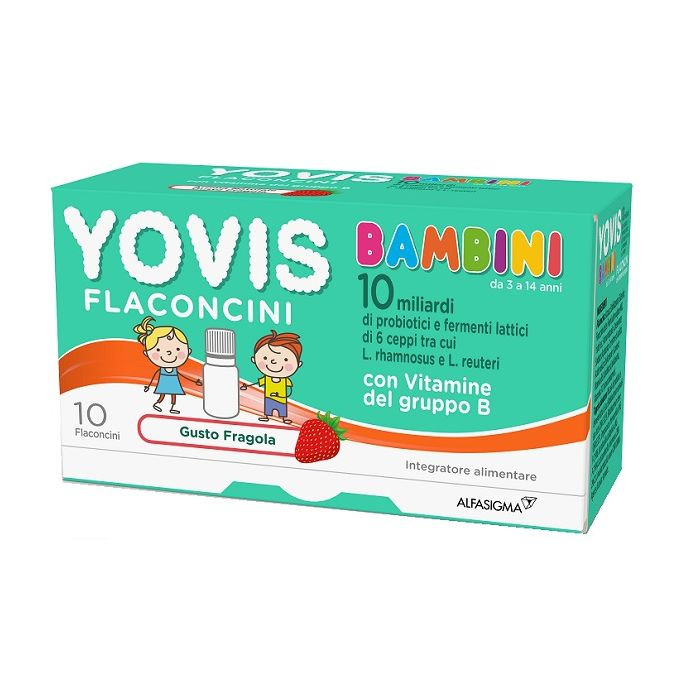 Yovis flaconcini per bambini gusto fragola 100ml