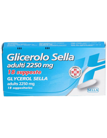 Glicerolo adulti 2250mg 18 supposte
