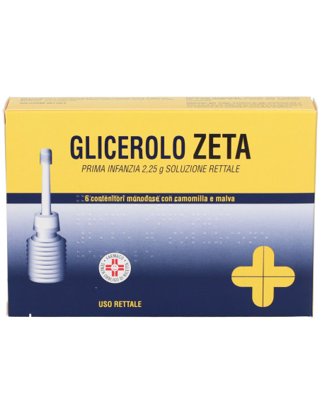 Glicerolo zeta 2,25g prima infanzia con camomilla e malva 6 contenitori