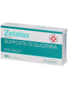Zetalax supposte di glicerina 2,25g per adulti 18 supposte