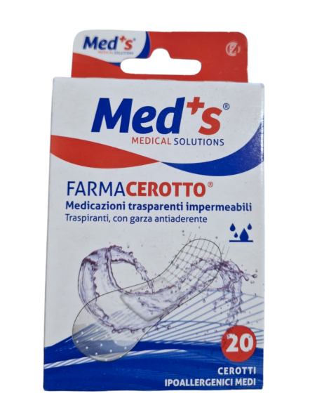 Meds cerotti trasparenti impermeabili 20 pezzi