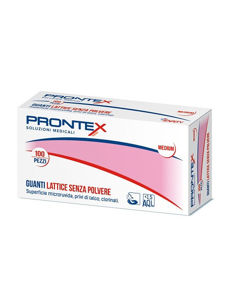 Guanto prontex latt s/am m 100