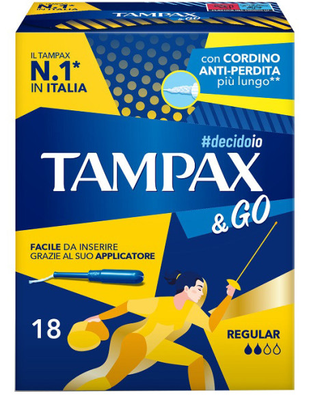 Tampax &go regular 18pz