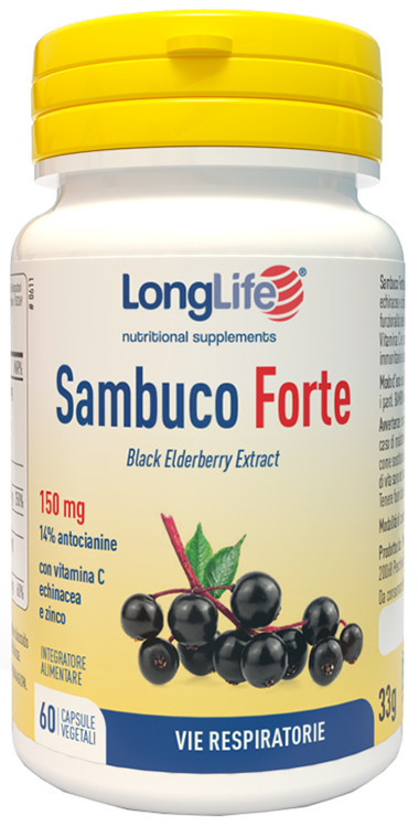 Longlife sambuco forte 60 capsule