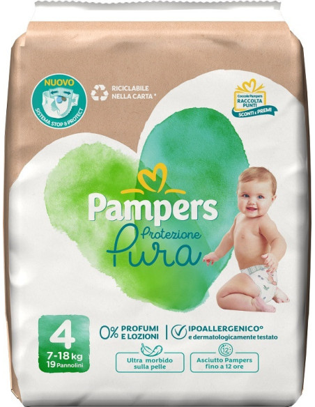 Pampers protezione pura max19p