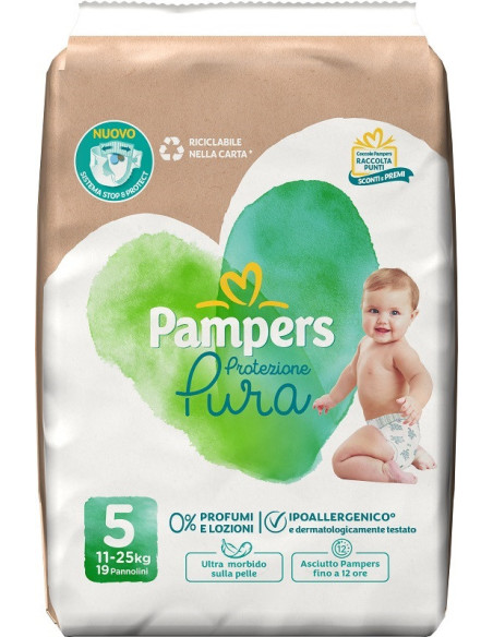 Pampers protezione pura j 19pz