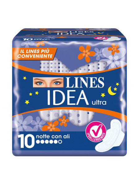 Idea ultra notte c/ali 10pz