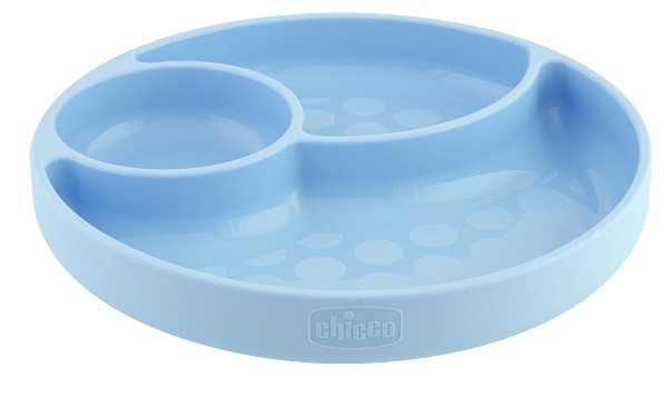 Ch piatto silicone ventosa bl