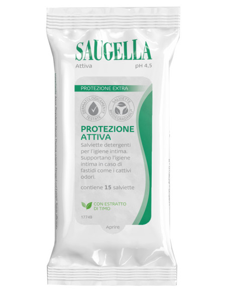 Saugella attiva salviettine15p