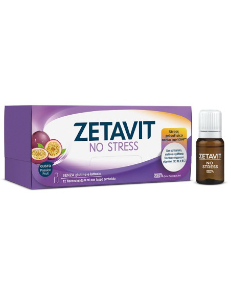 Zetavit no stress 12 flaconcini 8 ml