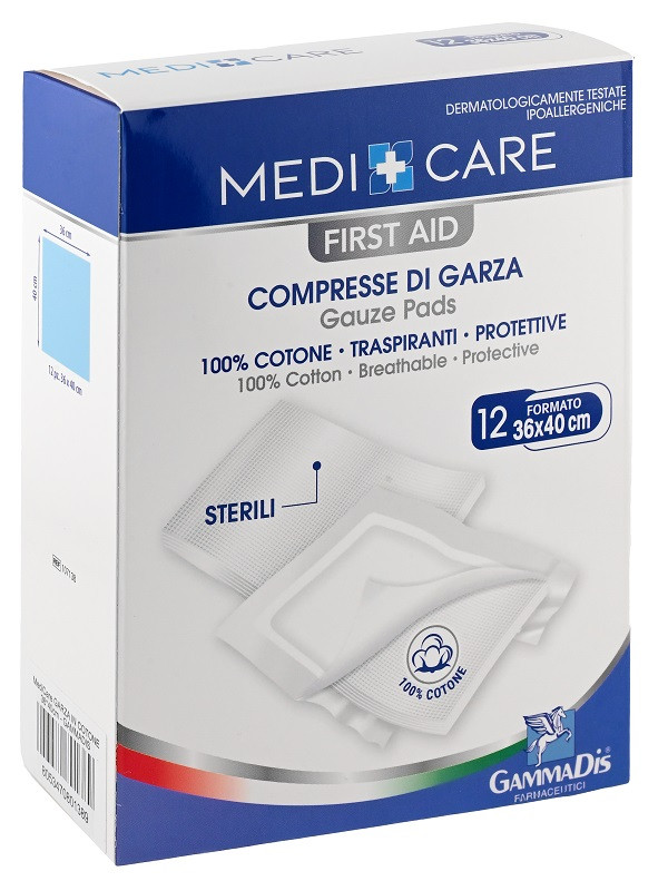 Garza cotone 36x40cm 12pz