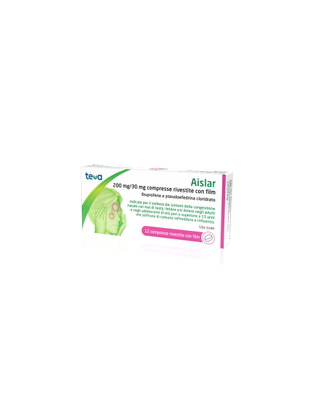 Aislar 12 compresse riv 200mg+30mg