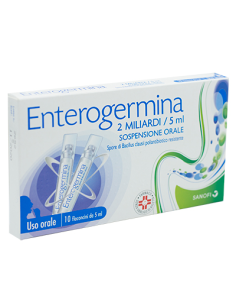 Enterogermina os 10 flaconcini 2mld/5ml | Clubfarma
