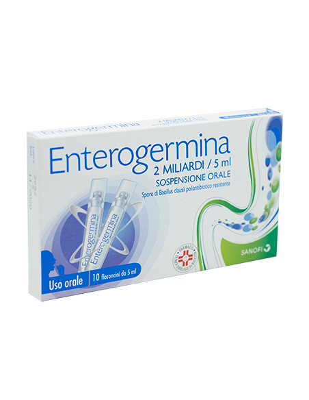 Enterogermina os 10 flaconcini 2mld/5ml