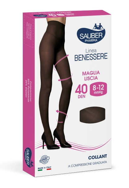Sauber coll velato 30d nero 2