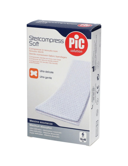 Pic garza sterili stericompress in tnt 18x40cm 6 pezzi