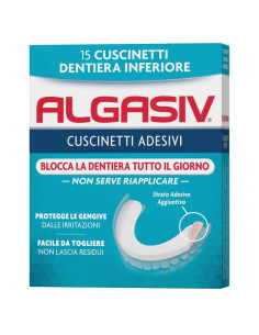 Algasiv cuscinetti adesivi per protesi inferiori 15pz