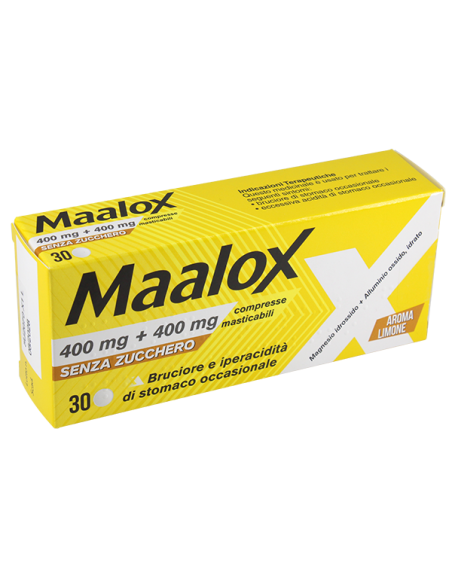 Maalox 30 compresse mast 400mg+400mg