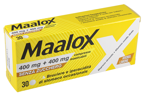 Maalox 30 compresse mast 400mg+400mg