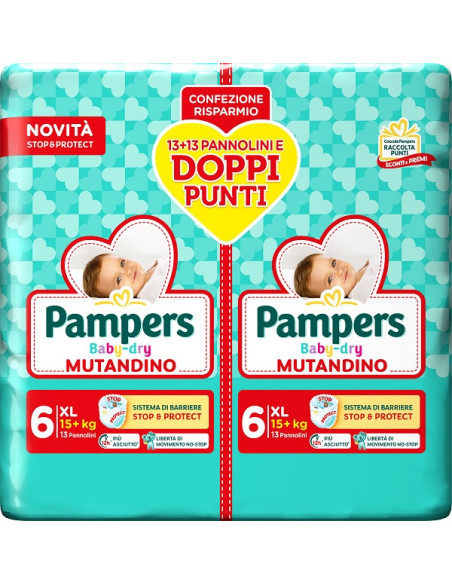 Pampers bd mut xl duo 26pz