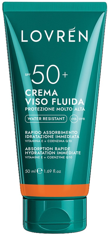 Lovren fluido solare viso SPF50+