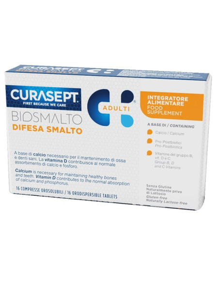 Curasept biosmalto dif ad16 compresse