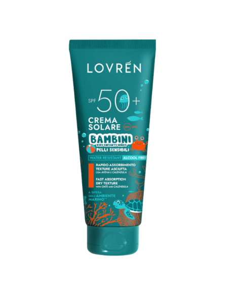 Lovren solaire crema per bambini e pelli sensibili spf50+