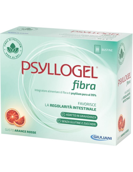 Psyllogel fibra arance rosse per favorire la regolarità intestinale 20 bustine