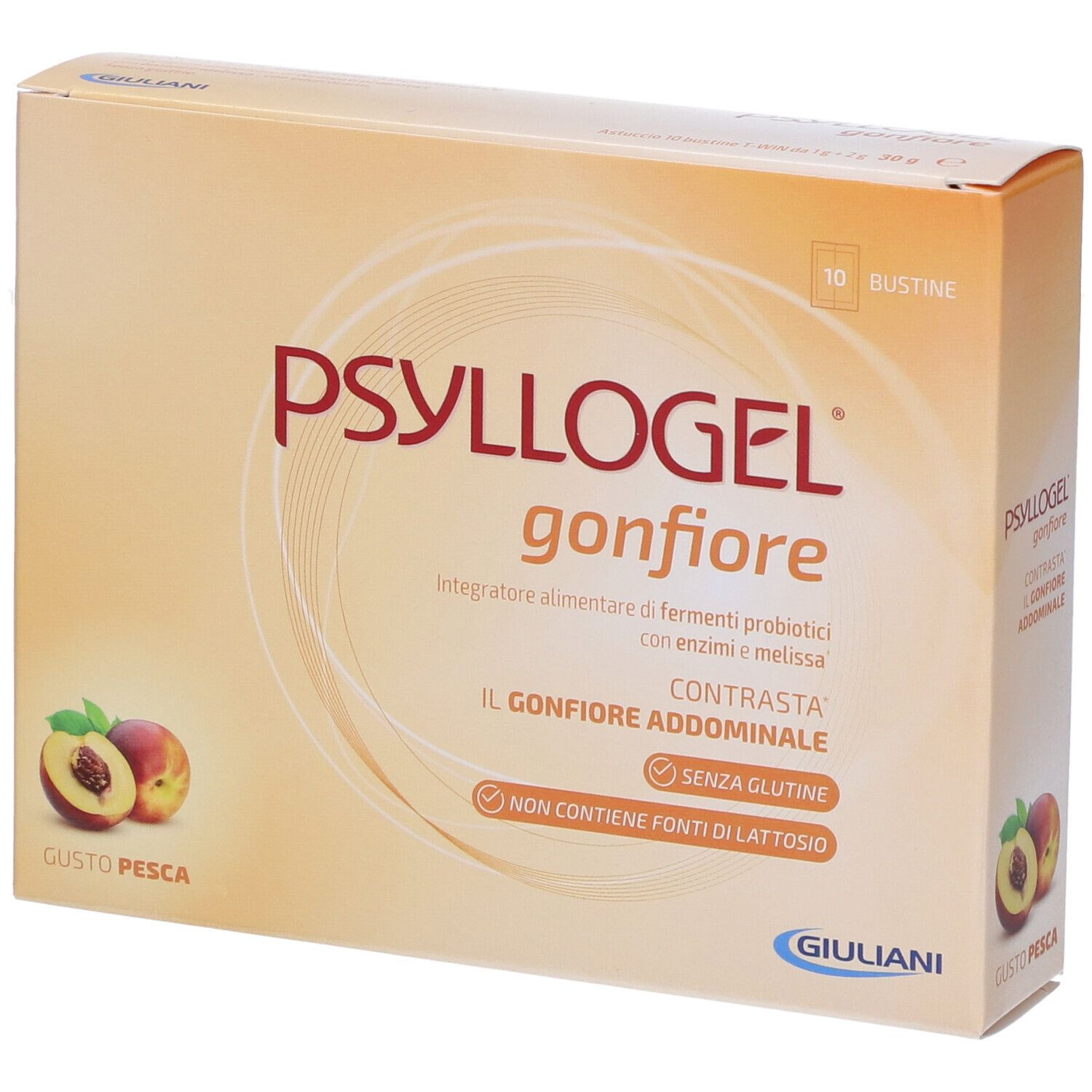 Psyllogel gonfiore pesca contro il gonfiore e la tensione addominale 10 bustine