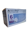 Accu-fine ago penna per insulina gauge 31x6mm 100pezzi