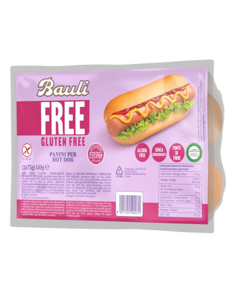Bauli free panini hot dog 2pz