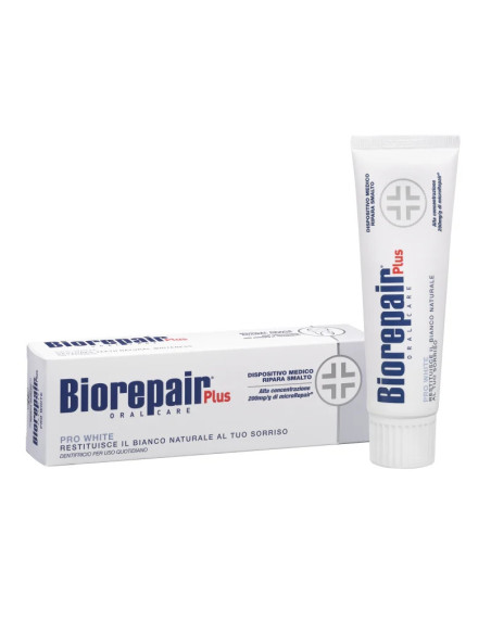 Biorepair dentifricio sbiancante plus pro white 75ml