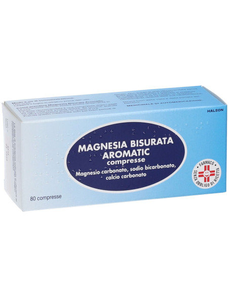Magnesia bisurata aromatic 80 compresse