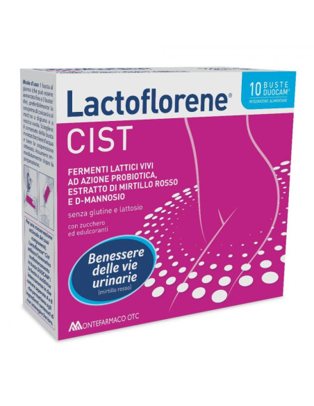 Lactoflorene cist integratore vie urinarie e intestino 10 bustine