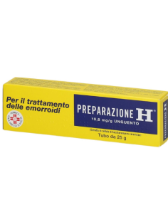 Preparazione H unguento per il trattamento delle emorroidi 1,08% 25g