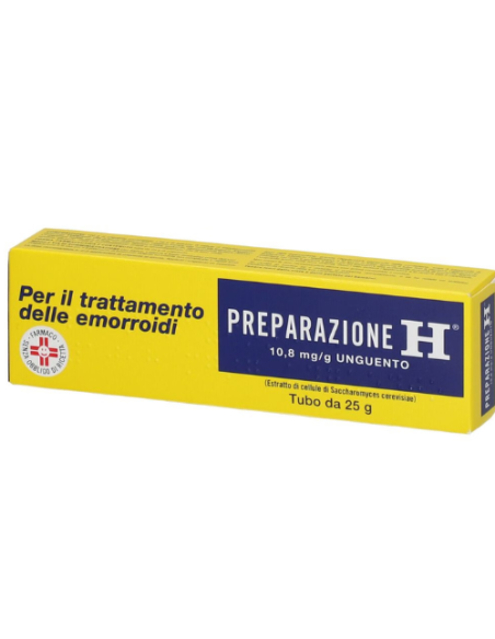 Preparazione H unguento per il trattamento delle emorroidi 1,08% 25g