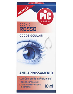 Pic gocce oculari occhio rosso
