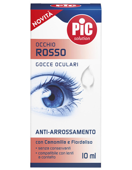 Pic gocce oculari occhio rosso