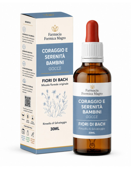 Fiori di Bach Gocce Rimedio Naturale per Bambini Timidi e Insicuri 30 ml