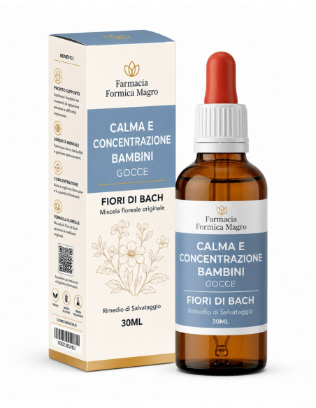 Fiori di Bach Gocce Rimedio Naturale per Bambini Iperattivi 30 ml