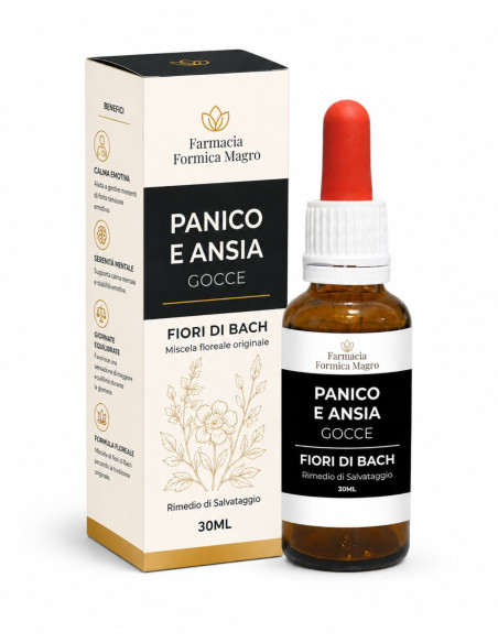Fiori di Bach Gocce Rimedio Naturale per Attacchi di Panico e Ansia Acuta 30 ml
