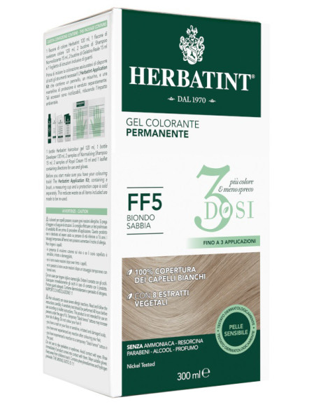 Herbatint 3dosi ff5 300ml