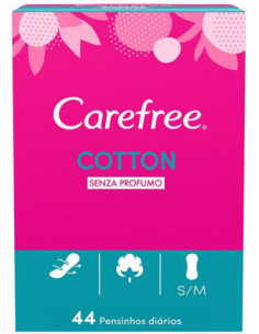 Carefree cotton salvaslip 44pz
