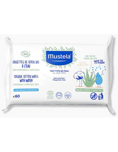 Mustela salv acq cot bio 60pz
