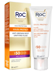 Roc solare viso 50 a/macchie